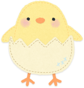 Realistic Felt Baby Planner Stickers Baby Chick in Egg